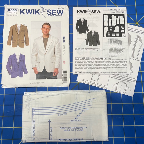 Kwik Sew 638 sewing blazer pattern NEW - Picture 1 of 3